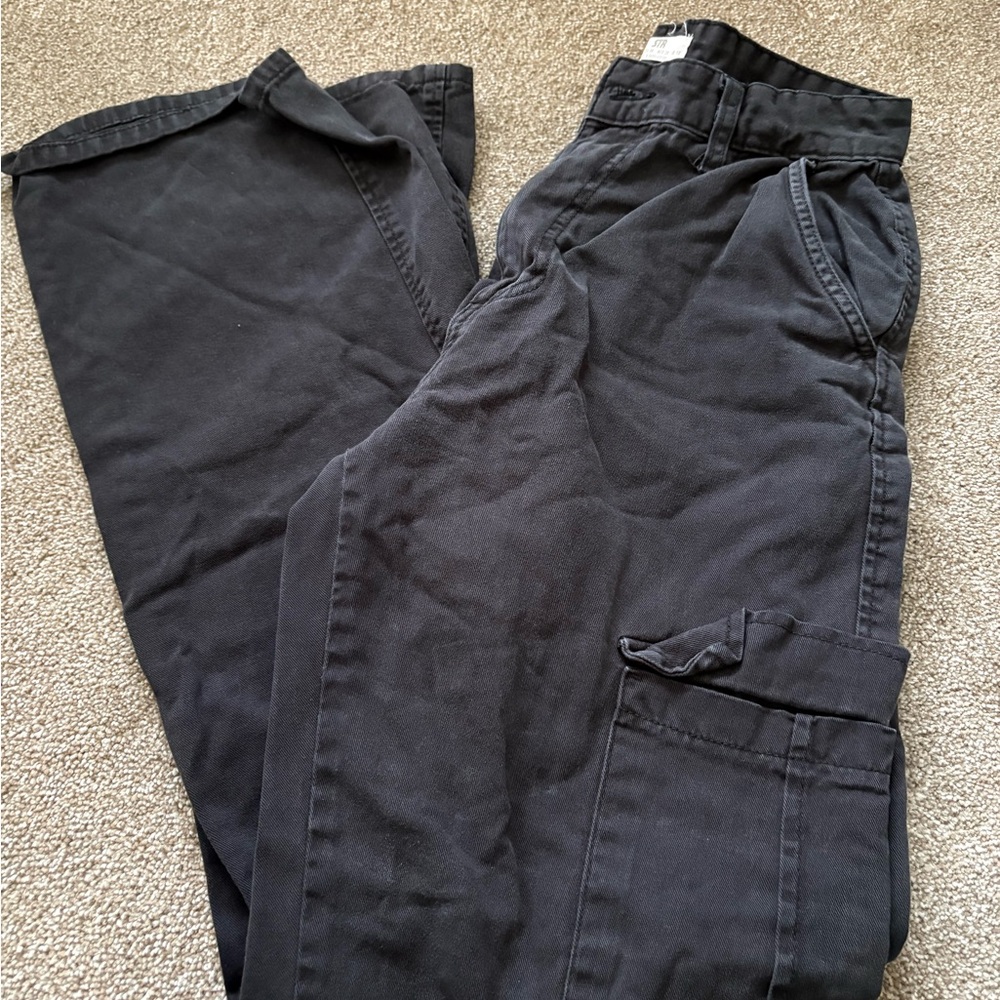 Stradivarius Black Wide Leg Pants Effortless Style